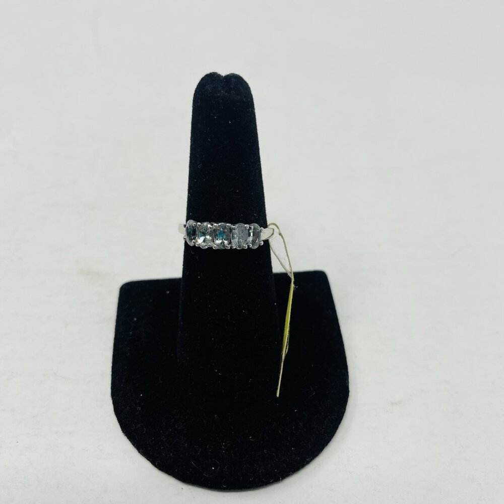 Shop LC Bondi‎ Blue Tanzanite Size 7 Platinum Over Sterling Silver Ring 5107